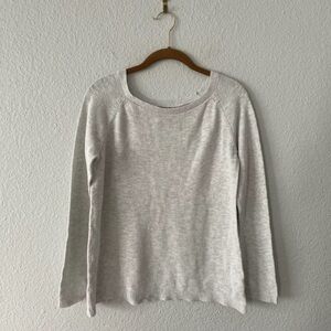 GAP Grey Boatneck Sweater Lightweight Size Medium